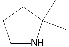 Pyrrolidine, 2,2-dimethyl- structure, CAS 35018-15-6