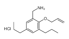 (2-(Allyloxy)-3,5-dipropylphenyl)methanamine hydrochloride structure, CAS 7192-73-6