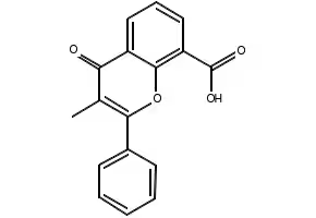 3-Methyl-4-oxo-2-phenyl-4H-chromene-8-carbonyl chloride structure, CAS 51950-71-1