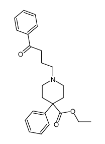 Ethyl 1-(4-oxo-4-phenylbutyl)-4-phenylpiperidine-4-carboxylate structure, CAS 14860-20-9