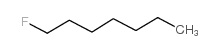 n-Heptyl fluoride structure, CAS 661-11-0