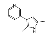 3-(2,5-Dimethyl-1H-pyrrol-3-yl)pyridine structure, CAS 138453-03-9
