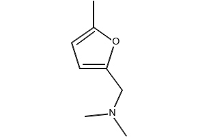 Furfurylamine, N,N,5-trimethyl- structure, CAS 14496-35-6