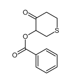 4-Oxotetrahydro-2H-thiopyran-3-yl benzoate structure, CAS 872312-36-2