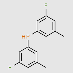 Bis(3-fluoro-5-methylphenyl)phosphine structure, CAS 748189-30-2