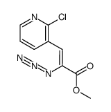Methyl (2Z)-2-azido-3-(2-chloropyridin-3-yl)acrylate structure, CAS 688357-18-8