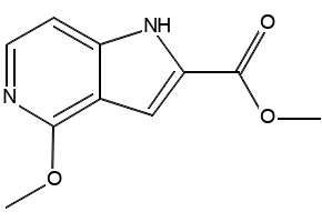 Methyl 4-methoxy-1H-pyrrolo[3,2-c]pyridine-2-carboxylate structure, CAS 871583-16-3