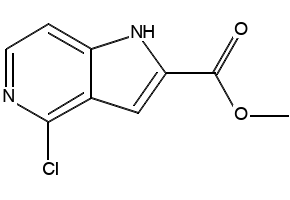 Methyl 4-(methylthio)-1H-pyrrolo[3,2-c]pyridine-2-carboxylate structure, CAS 688356-98-1