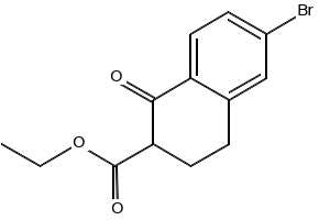 Methyl 2-oxo-1,2,3,4-tetrahydronaphthalene-1-carboxylate structure, CAS 31202-23-0