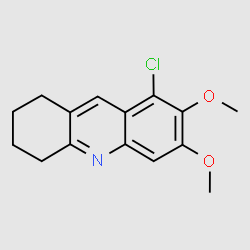 8-Chloro-6,7-dimethoxy-1,2,3,4-tetrahydroacridine structure, CAS 624286-39-1