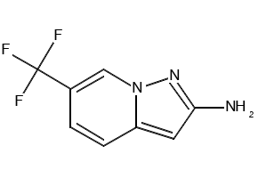 2-(3-Bromophenyl)-6-(trifluoromethyl)pyrazolo[1,5-a]pyridine structure, CAS 895637-80-6