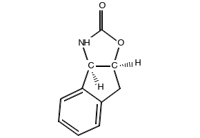 3,3a,8,8a-Tetrahydro-2H-indeno[1,2-d]oxazol-2-one structure, CAS 114364-45-3