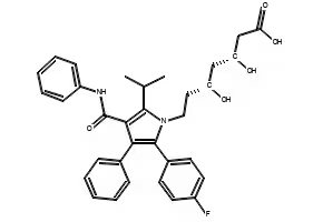 Atorvastatin structure, CAS 110862-48-1