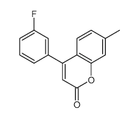 4-(3-Fluorophenyl)-7-methyl-2H-chromen-2-one structure, CAS 1044277-06-6