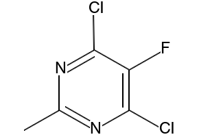 4,6-Dichloro-5-fluoro-2-methylpyrimidine structure, CAS 105806-13-1