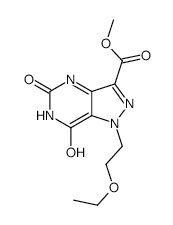 Methyl 1-(2-ethoxyethyl)-4,5,6,7-tetrahydro-5,7-dioxo-1H-pyrazolo[4,3-d]pyrimidine-3-carboxylate structure, CAS 792970-10-6
