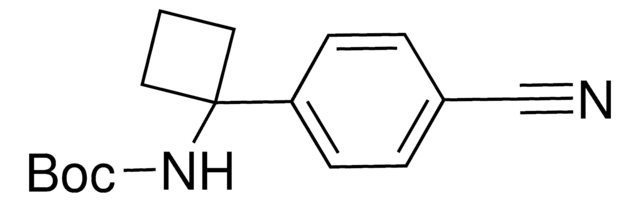 tert-Butyl 1-(4-cyanophenyl)cyclobutylcarbamate structure, CAS 1032349-97-5