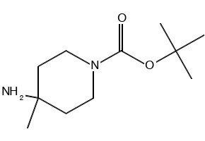 tert-Butyl 4-amino-4-methylpiperidine-1-carboxylate structure, CAS 343788-69-2
