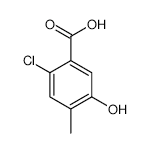 2-Chloro-5-hydroxy-4-methylbenzoic acid structure, CAS 1195344-56-9