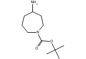 1-Boc-hexahydro-1H-azepin-4-amine structure, CAS 196613-57-7