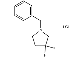 1-Benzyl-3,3-difluoropyrrolidine hydrochloride structure, CAS 862416-37-3