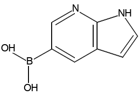1H-Pyrrolo[2,3-b]pyridin-5-yl-5-boronic acid structure, CAS 944059-24-9