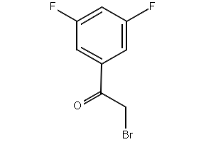2-Bromo-1-(3,5-difluorophenyl)ethanone structure, CAS 220607-75-0
