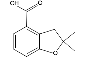 4-Hydroxy-2,2-dimethyl-2,3-dihydrobenzofuran-6-carboxylic acid structure, CAS 169130-42-1