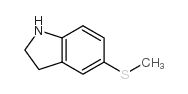 5-(Methylthio)indoline structure, CAS 147080-28-2