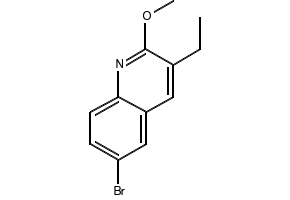 6-Bromo-3-ethyl-2-methoxyquinoline structure, CAS 409346-71-0