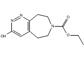 Ethyl 3-hydroxy-8,9-dihydro-5H-pyridazino[3,4-d]azepine-7(6H)-carboxylate structure, CAS 1190897-26-7