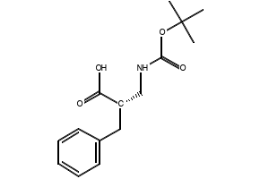 (S)-2-Benzyl-3-(tert-butoxycarbonylamino)propanoic acid structure, CAS 189619-55-4
