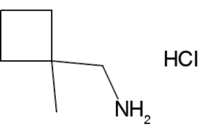 (1-Methylcyclobutyl)methanamine hydrochloride structure, CAS 933722-69-1