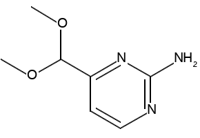 4-Dimethoxymethylpyrimidin-2-ylamine structure, CAS 165807-05-6