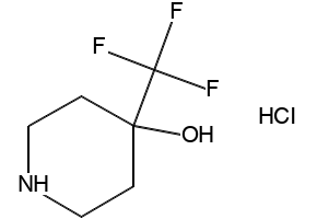 4-(Trifluoromethyl)piperidin-4-ol hydrochloride structure, CAS 1193389-14-8