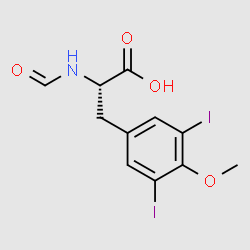 (S)-3-(3,5-Diiodo-4-methoxyphenyl)-2-formamidopropanoic acid structure, CAS 885457-32-9