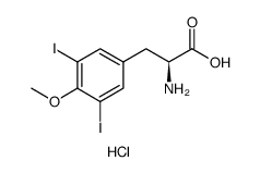 (S)-2-Amino-3-(3,5-diiodo-4-methoxyphenyl)propanoic acid hydrochloride structure, CAS 821788-01-6