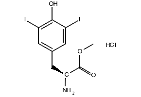 (S)-Methyl 3-(4-(4-hydroxy-3,5-diiodophenoxy)-3,5-diiodophenyl)-2-(2,2,2-trifluoroacetamido)propanoate structure, CAS 906325-95-9