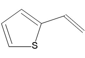 Thiophene, 2-vinyl- structure, CAS 1918-82-7