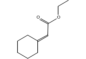 Ethyl cyclohexylideneacetate structure, CAS 1552-92-7