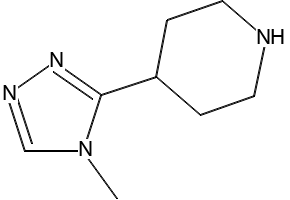 Piperidine, 3-(4-methyl-4H-1,2,4-triazol-3-yl)- (9CI) structure, CAS 661470-61-7