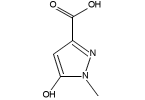 5-Hydroxy-1-methyl-1H-pyrazole-3-carboxylic acid structure, CAS 58364-97-9