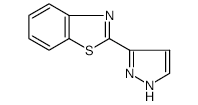 Benzothiazole, 2-(1H-pyrazol-3-yl)- (9CI) structure, CAS 256414-72-9
