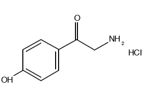Ethanone,2-amino-1-(4-hydroxyphenyl)-, hydrochloride (1:1) structure, CAS 19745-72-3