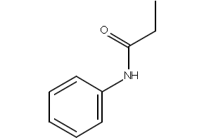 Propanamide, N-phenyl- structure, CAS 620-71-3