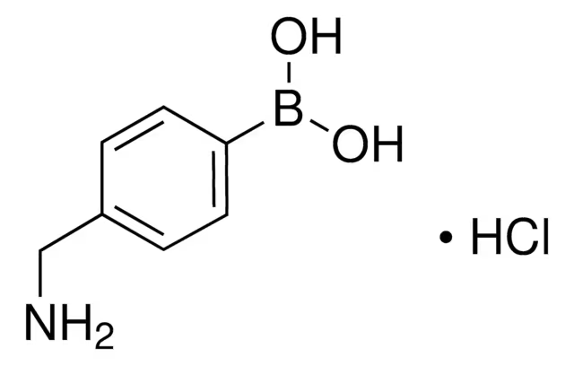 Boronic acid,B-[4-(aminomethyl)phenyl]-, hydrochloride (1:1) structure, CAS 75705-21-4
