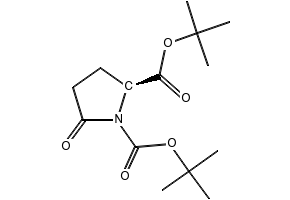 1,2-Pyrrolidinedicarboxylicacid, 5-oxo-, 1,2-bis(1,1-dimethylethyl) ester, (2S)- structure, CAS 91229-91-3