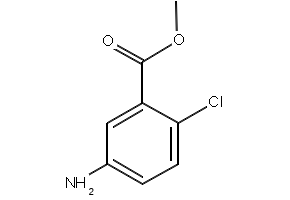 Benzoic acid,5-amino-2-chloro-, methyl ester structure, CAS 42122-75-8
