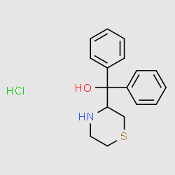 Diphenyl(thiomorpholin-3-yl)methanol hydrochloride structure, CAS 101584-11-6