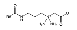 CocoamidoPropyl betaine structure, CAS 61789-40-0